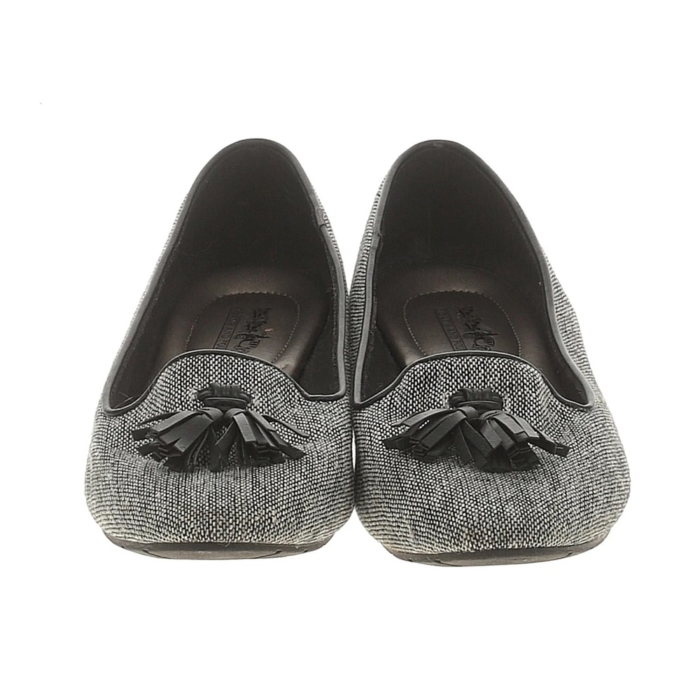 Coach and Four Black and Gray Tassel Loafers
